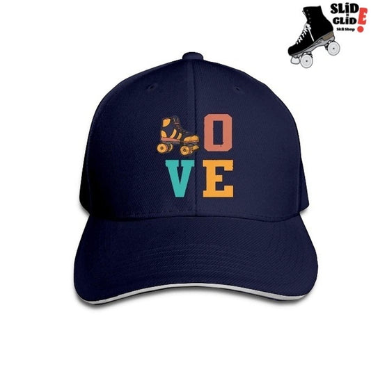 Roller Skating Love Baseball Cap