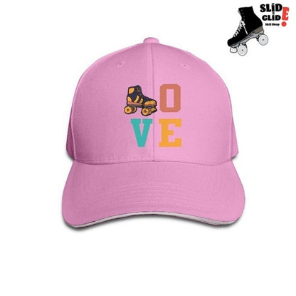 Roller Skating Love Baseball Cap