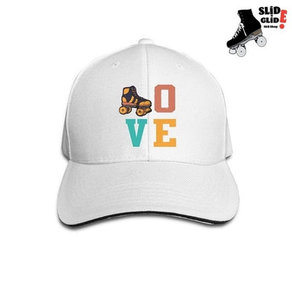 Roller Skating Love Baseball Cap
